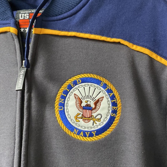 US HONOR Americas Navy Hoodie, Large. NWT - Picture 6 of 14